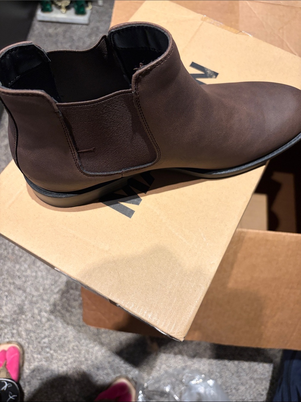 Steve Madden Dark Brown Men's Chukka Chelsea Boot
